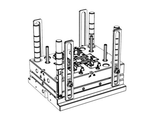 OEM / ODM ： Multi Cavity Injection Mold & Smart Doorbell: PIR _ HOLDER (1*4) No.23683