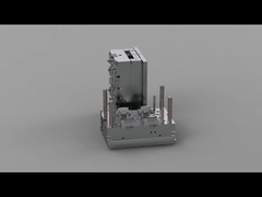 De transparante oortelefoon het laden doossteun (1*4)/de Koude agent/de drie-Platen vormen No.24201